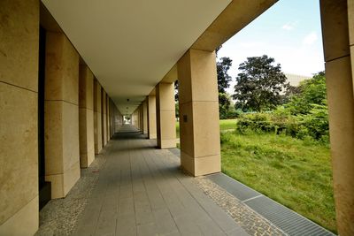 Empty corridor of building