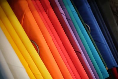 Full frame shot of textiles in store for sale