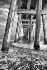 Pier on sea