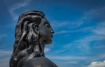 Adiyogi lord shiva statue from unique different angles