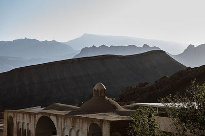 Panoramic view of a temple against sky