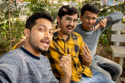 Young man using mobile phone