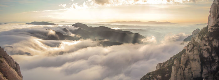 Panoramic view of landscape against sky