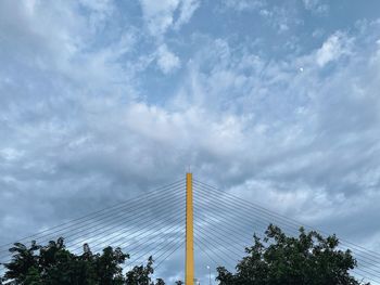 Low angle view of ferris wheel against sky
