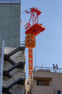 Low angle view of building against clear sky