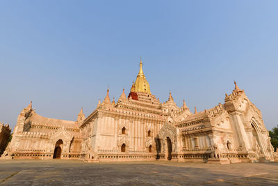 Historic building against clear blue sky