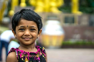 Portrait of smiling girl