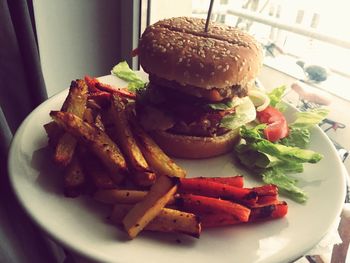 Close-up of served food