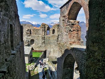 View of old ruin building