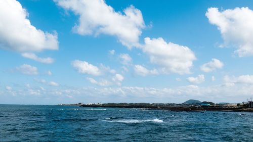 Scenic view of sea against sky