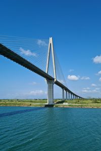 View of suspension bridge