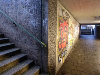 Graffiti on wall of building