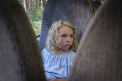 Portrait of a girl looking away