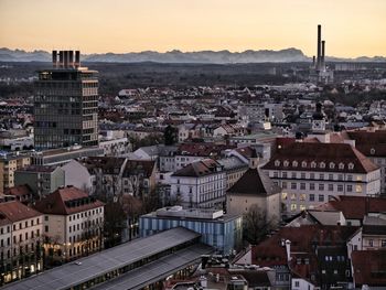 High angle view of a city