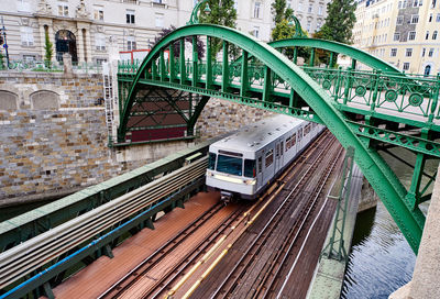 Zollamtssteg bridge over tram on tracks
