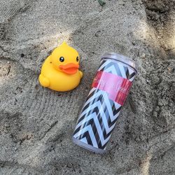 High angle view of toy on sand