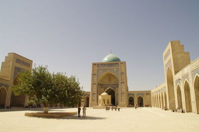 View of historical building against clear sky