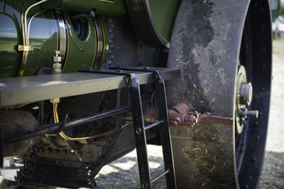 Close-up of machine part