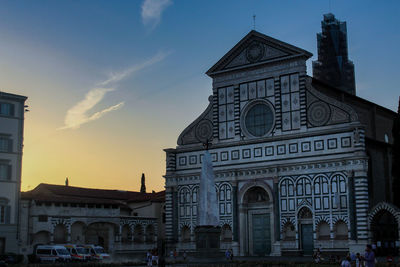 View of cathedral against sky during sunset