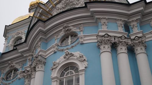 Low angle view of historical building against sky