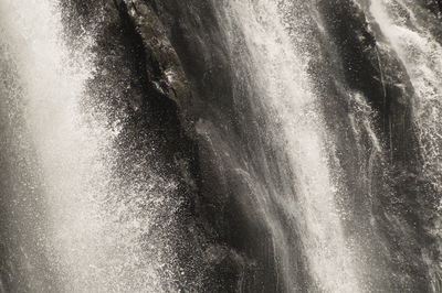 Waves splashing in water