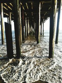 View of pier over sea