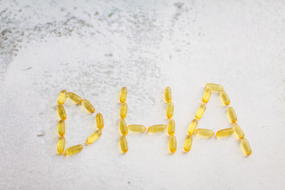 Close-up of text on white background