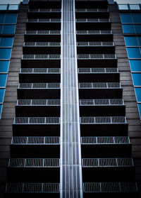 Low angle view of modern building against sky