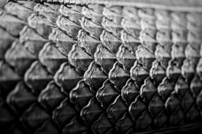 Full frame shot of patterned metal