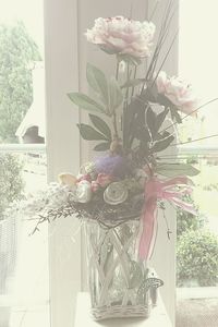 Close-up of flowers in vase