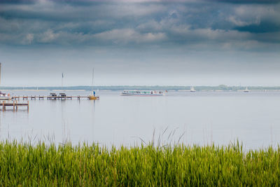 Scenic view of sea against sky