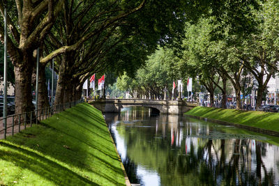 Königsallee in düsseldorf, deutschland