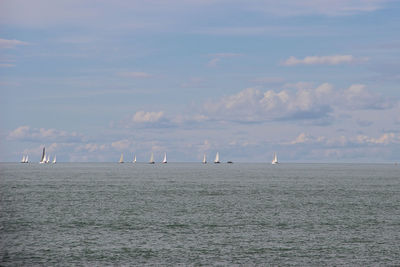 Scenic view of sea against sky