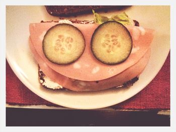 Close-up of food on plate