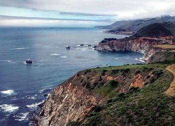 Scenic view of sea against sky