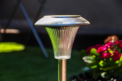 Close-up of ice cream cone against blurred background