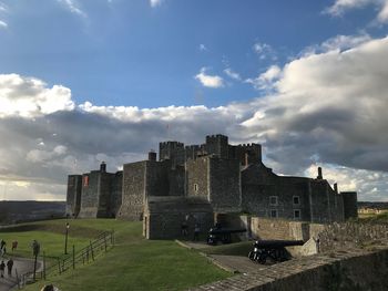 Shot of dover castle inside the grounds