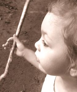 Close-up of baby boy