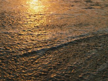 Full frame shot of sea at sunset