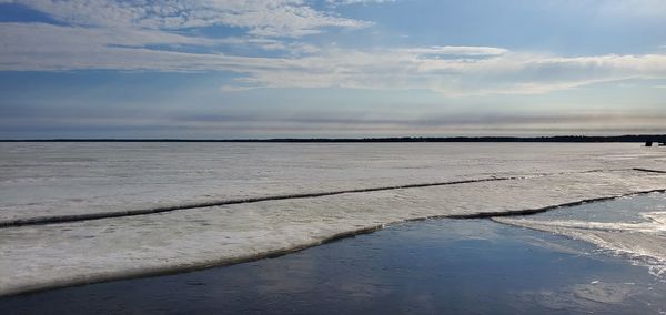 Scenic view of sea against sky