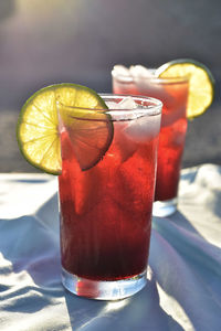 Close-up of drink on table