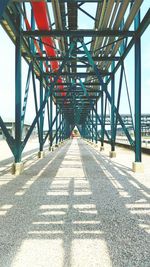 Bridge against clear sky