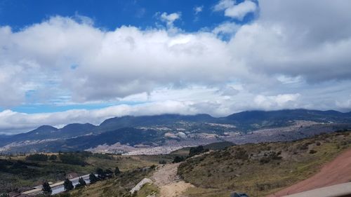 Panoramic view of landscape against sky