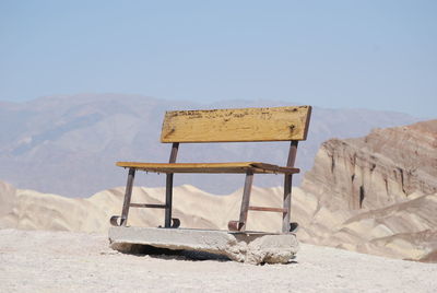 Scenic view of mountains against clear sky