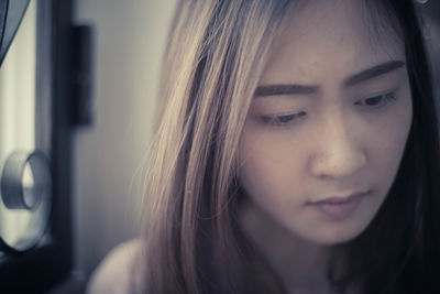 Close-up of girl