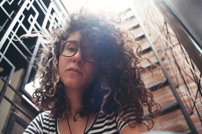 Close-up portrait of young woman