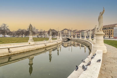 The beautiful square of prato della valle in padua