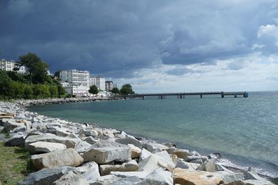 Scenic view of sea against sky