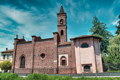 San cristoforo church along naviglio grande canal in milan