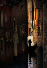 Boats in canal